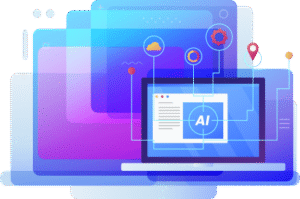 ai powered business illustration