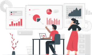 unlock the power of data with power BI illustration