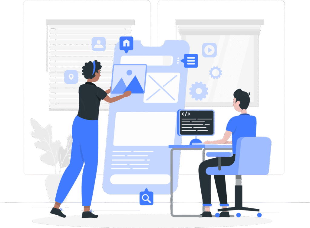 app development illustration