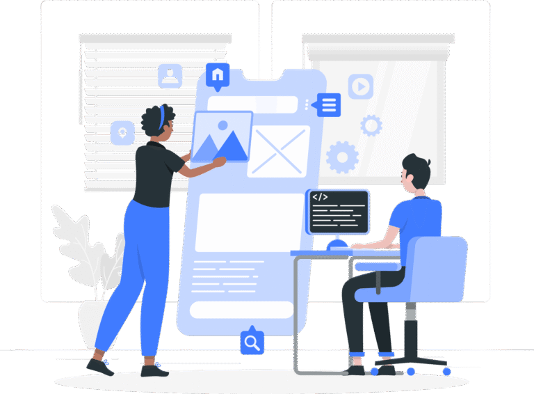 app development illustration