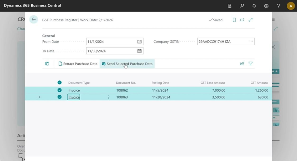 GST Purchase Register