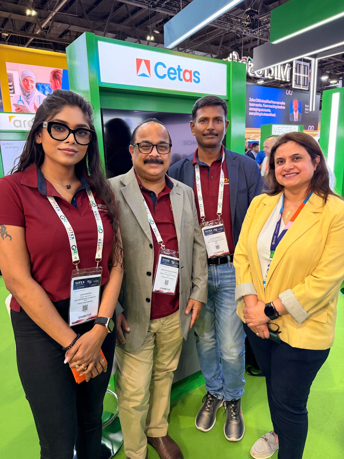 Partners at the Cetas booth at GITEX GLOBAL 2025