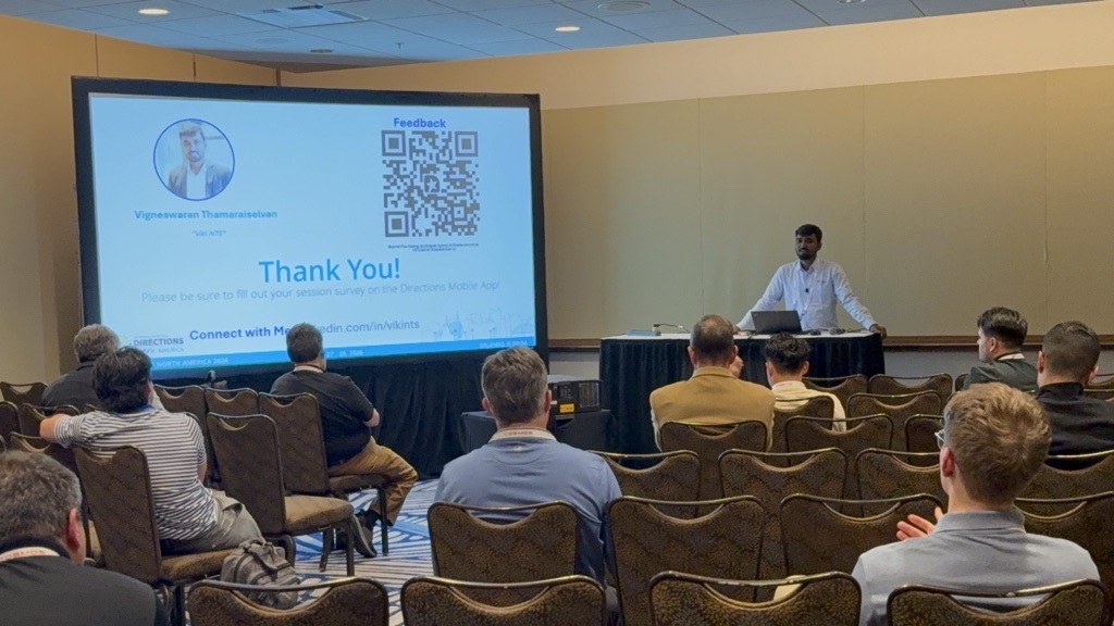 Vigneswaran Thamaraiselvan Presenting at Directions North America 2026
