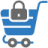 cart lock icon